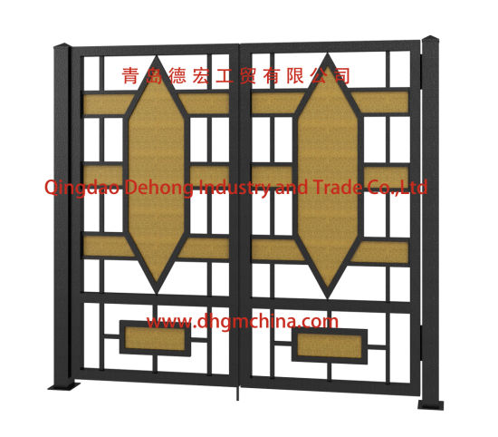 Aluminio ornamental de China / puerta de acero de hierro galvanizado para el hogar, jardín