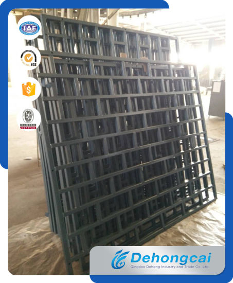 Seguridad moderna valla de hierro forjado galvanizado en caliente antirrobo Winow