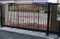 Puertas correderas de entrada de hierro forjado negro