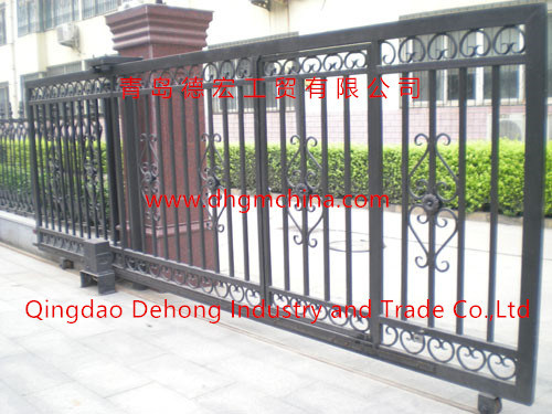 Puertas correderas de entrada de hierro forjado a medida