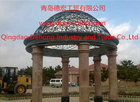 Marco de galería de aluminio ornamental / acero de hierro de moda para Countyard