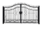 Puertas de metal ornamentales simples y hermosas