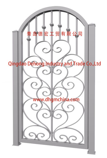 Aluminio ornamental de China / puerta de acero de hierro galvanizado para el hogar, jardín