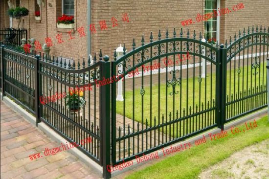 Valla de seguridad de hierro forjado galvanizado