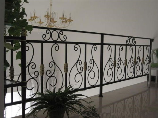 Carril de hierro forjado de calidad superior en estilo conciso