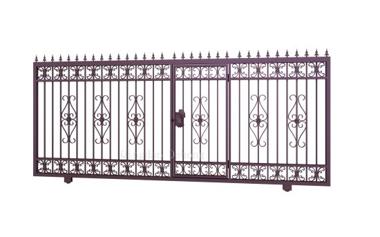 Puertas personalizadas de hierro forjado Casa Puertas correderas de entrada de seguridad usadas