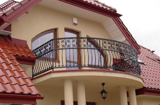 Cercas de balcón de acero forjado ornamentales / comerciales / residenciales