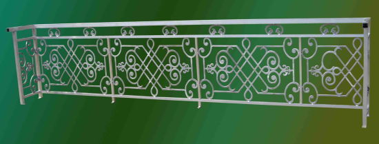 Seguridad empresarial valla de hierro forjado (dhfence-3-2)