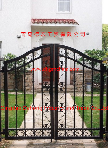 Aluminio ornamental de China / puerta de acero de hierro galvanizado para el hogar, jardín