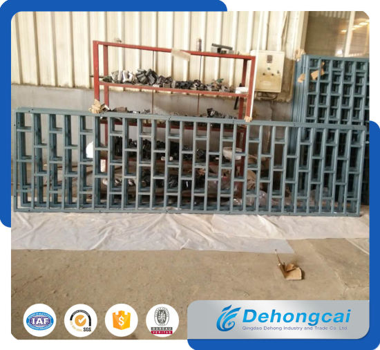 Seguridad moderna valla de hierro forjado galvanizado en caliente antirrobo Winow