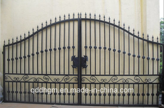 Puerta decorativa personalizada de hierro forjado