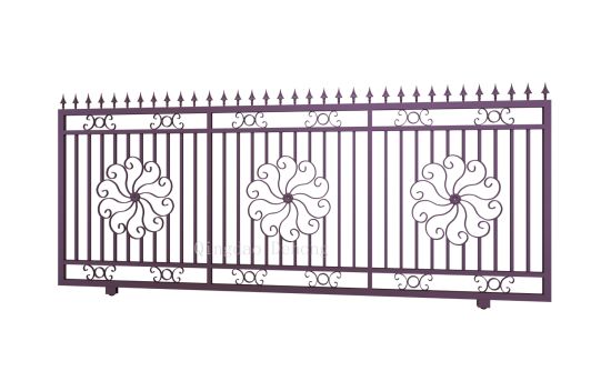Puertas personalizadas de hierro forjado Casa Puertas correderas de entrada de seguridad usadas