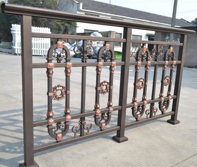 Barandilla de balcón de hierro forjado hermosa venta caliente popular para la venta