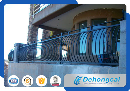Barandilla de aluminio para balcones / Seguridad Valla de barandilla de balcón de hierro forjado galvanizado