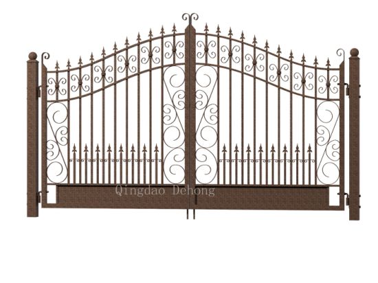 Puertas de metal ornamentales simples y hermosas
