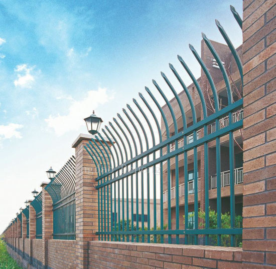 Cercas de jardín, cercas de acero galvanizado, cercas de hierro forjado Suministro de fábrica