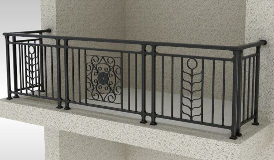 Esgrima de balcón de acero galvanizado personalizado