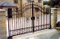 Puerta decorativa personalizada de hierro forjado