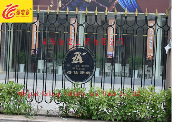 Nuevo diseño negro estilo chino cercas de seguridad
