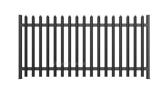 Cercas de jardín, cercas de acero galvanizado, cercas de hierro forjado Suministro de fábrica