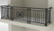 Barandilla de balcón de acero galvanizado residencial conciso