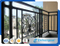 Valla de seguridad decorativa de balcón de acero galvanizado / barandilla de balcón de hierro forjado