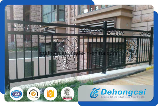 Hermosa cerca de hierro forjado residencial práctica económica (dhfence-7)