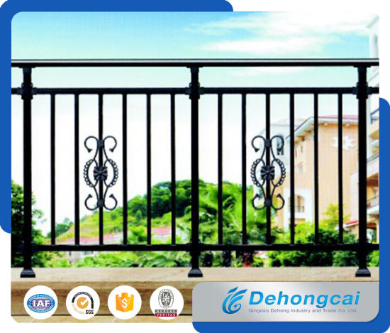 Barandilla de aluminio para balcones / Seguridad Valla de barandilla de balcón de hierro forjado galvanizado